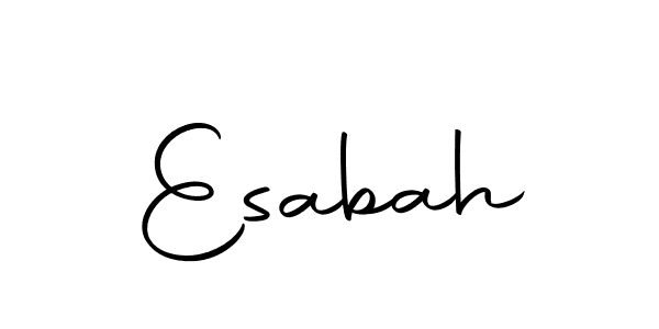 Make a beautiful signature design for name Esabah. With this signature (Autography-DOLnW) style, you can create a handwritten signature for free. Esabah signature style 10 images and pictures png