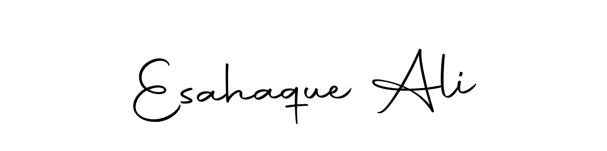 Create a beautiful signature design for name Esahaque Ali. With this signature (Autography-DOLnW) fonts, you can make a handwritten signature for free. Esahaque Ali signature style 10 images and pictures png