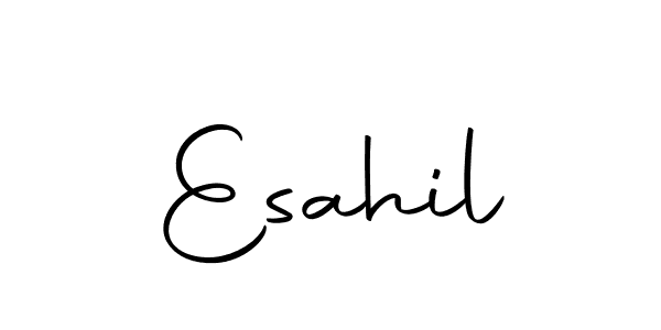 Create a beautiful signature design for name Esahil. With this signature (Autography-DOLnW) fonts, you can make a handwritten signature for free. Esahil signature style 10 images and pictures png