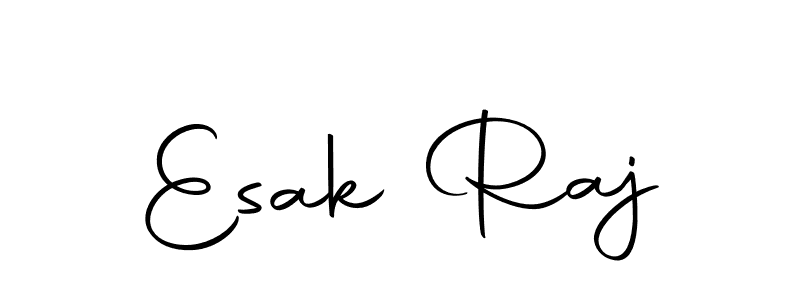Create a beautiful signature design for name Esak Raj. With this signature (Autography-DOLnW) fonts, you can make a handwritten signature for free. Esak Raj signature style 10 images and pictures png