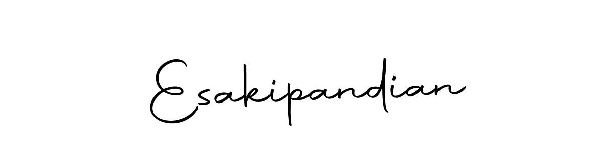 Design your own signature with our free online signature maker. With this signature software, you can create a handwritten (Autography-DOLnW) signature for name Esakipandian. Esakipandian signature style 10 images and pictures png