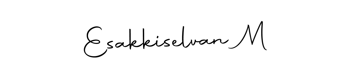 Here are the top 10 professional signature styles for the name Esakkiselvan M. These are the best autograph styles you can use for your name. Esakkiselvan M signature style 10 images and pictures png