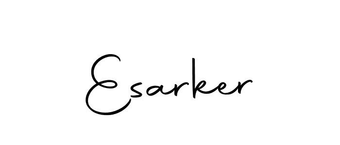 How to make Esarker name signature. Use Autography-DOLnW style for creating short signs online. This is the latest handwritten sign. Esarker signature style 10 images and pictures png