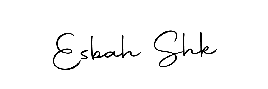 Esbah Shk stylish signature style. Best Handwritten Sign (Autography-DOLnW) for my name. Handwritten Signature Collection Ideas for my name Esbah Shk. Esbah Shk signature style 10 images and pictures png