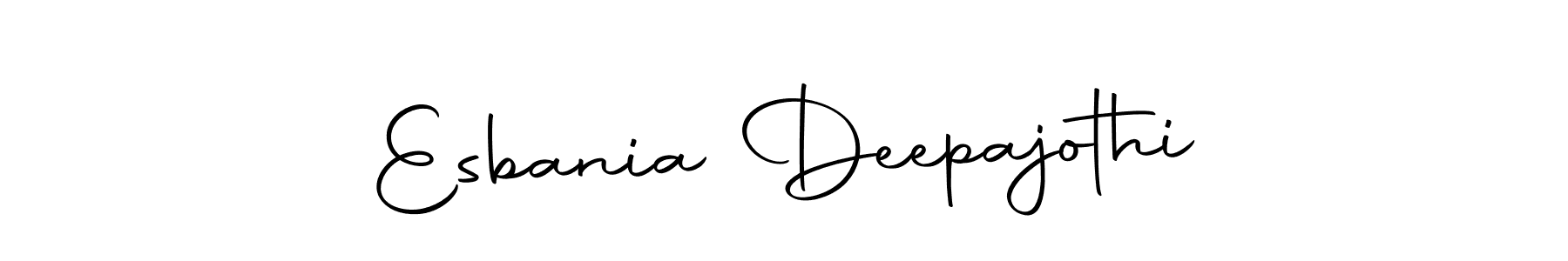 Once you've used our free online signature maker to create your best signature Autography-DOLnW style, it's time to enjoy all of the benefits that Esbania Deepajothi name signing documents. Esbania Deepajothi signature style 10 images and pictures png