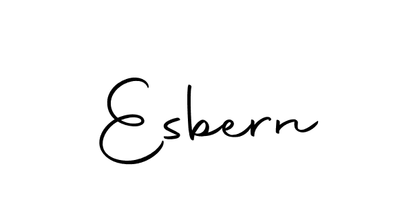 Design your own signature with our free online signature maker. With this signature software, you can create a handwritten (Autography-DOLnW) signature for name Esbern. Esbern signature style 10 images and pictures png