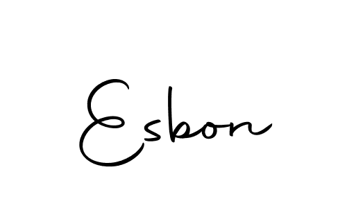 Create a beautiful signature design for name Esbon. With this signature (Autography-DOLnW) fonts, you can make a handwritten signature for free. Esbon signature style 10 images and pictures png