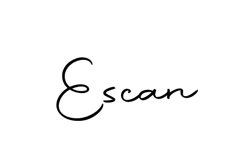 Make a beautiful signature design for name Escan. With this signature (Autography-DOLnW) style, you can create a handwritten signature for free. Escan signature style 10 images and pictures png