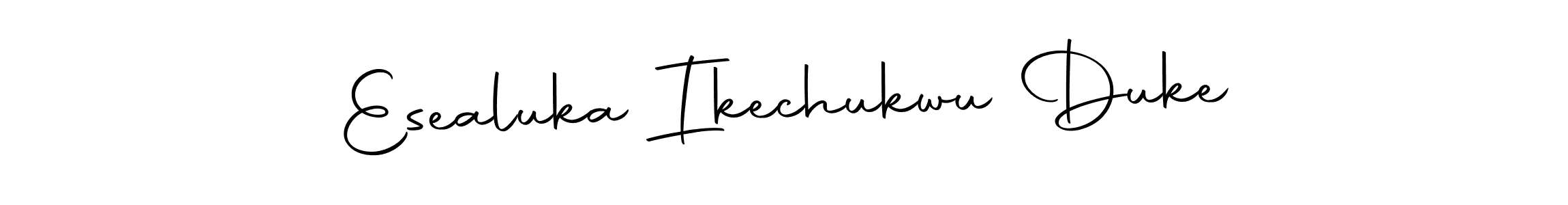 Design your own signature with our free online signature maker. With this signature software, you can create a handwritten (Autography-DOLnW) signature for name Esealuka Ikechukwu Duke. Esealuka Ikechukwu Duke signature style 10 images and pictures png