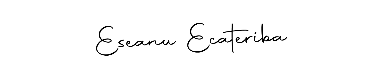 Use a signature maker to create a handwritten signature online. With this signature software, you can design (Autography-DOLnW) your own signature for name Eseanu Ecateriba. Eseanu Ecateriba signature style 10 images and pictures png