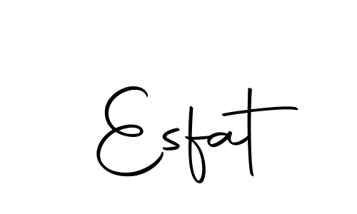 Make a beautiful signature design for name Esfat. With this signature (Autography-DOLnW) style, you can create a handwritten signature for free. Esfat signature style 10 images and pictures png
