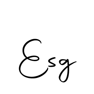 The best way (Autography-DOLnW) to make a short signature is to pick only two or three words in your name. The name Esg include a total of six letters. For converting this name. Esg signature style 10 images and pictures png