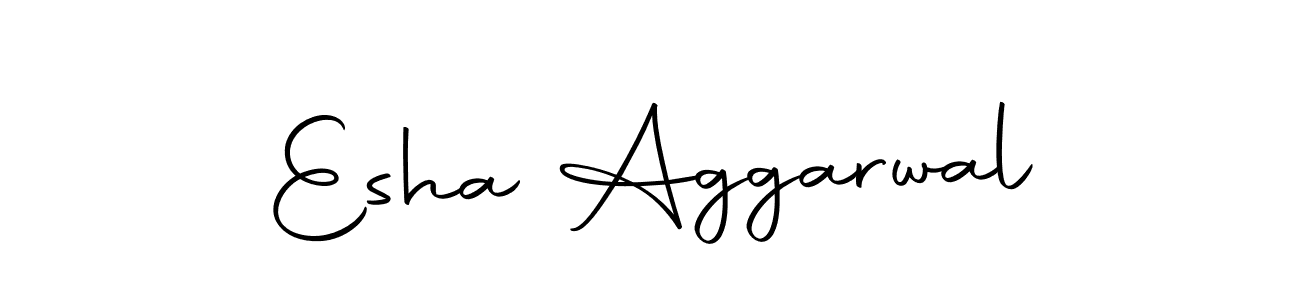 Make a short Esha Aggarwal signature style. Manage your documents anywhere anytime using Autography-DOLnW. Create and add eSignatures, submit forms, share and send files easily. Esha Aggarwal signature style 10 images and pictures png
