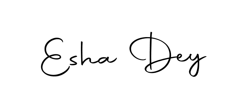 Design your own signature with our free online signature maker. With this signature software, you can create a handwritten (Autography-DOLnW) signature for name Esha Dey. Esha Dey signature style 10 images and pictures png