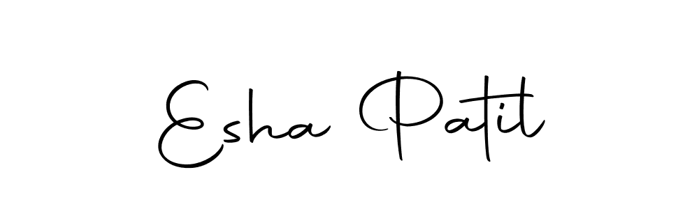 Make a beautiful signature design for name Esha Patil. With this signature (Autography-DOLnW) style, you can create a handwritten signature for free. Esha Patil signature style 10 images and pictures png