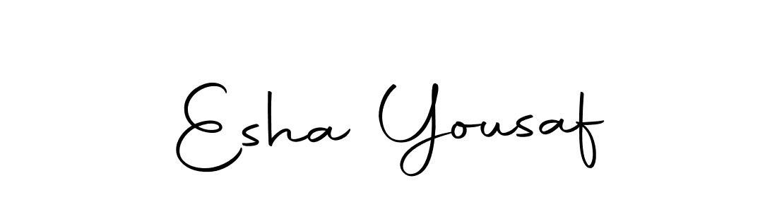 This is the best signature style for the Esha Yousaf name. Also you like these signature font (Autography-DOLnW). Mix name signature. Esha Yousaf signature style 10 images and pictures png