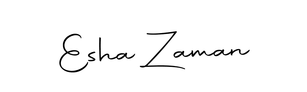 Create a beautiful signature design for name Esha Zaman. With this signature (Autography-DOLnW) fonts, you can make a handwritten signature for free. Esha Zaman signature style 10 images and pictures png