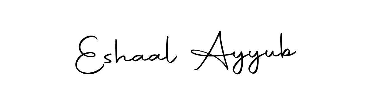 Similarly Autography-DOLnW is the best handwritten signature design. Signature creator online .You can use it as an online autograph creator for name Eshaal Ayyub. Eshaal Ayyub signature style 10 images and pictures png