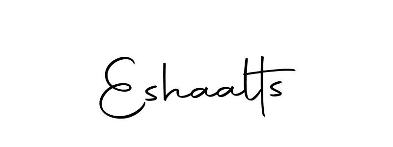 Use a signature maker to create a handwritten signature online. With this signature software, you can design (Autography-DOLnW) your own signature for name Eshaalts. Eshaalts signature style 10 images and pictures png