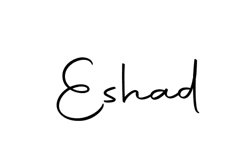 You should practise on your own different ways (Autography-DOLnW) to write your name (Eshad) in signature. don't let someone else do it for you. Eshad signature style 10 images and pictures png