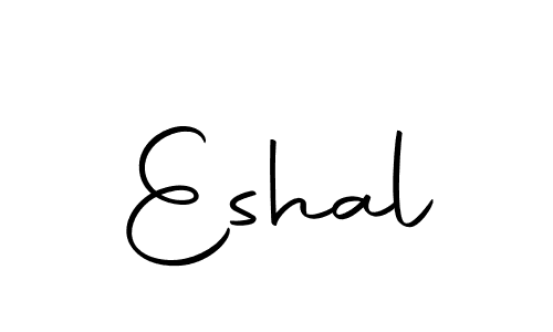 The best way (Autography-DOLnW) to make a short signature is to pick only two or three words in your name. The name Eshal include a total of six letters. For converting this name. Eshal signature style 10 images and pictures png