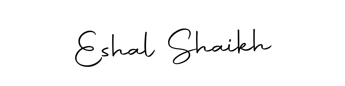 You can use this online signature creator to create a handwritten signature for the name Eshal Shaikh. This is the best online autograph maker. Eshal Shaikh signature style 10 images and pictures png