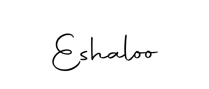 You should practise on your own different ways (Autography-DOLnW) to write your name (Eshaloo) in signature. don't let someone else do it for you. Eshaloo signature style 10 images and pictures png