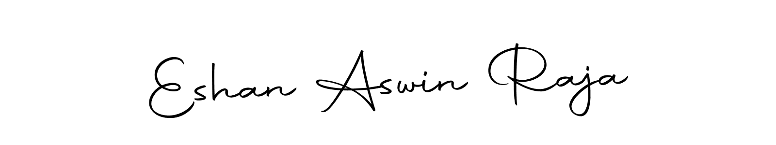 How to make Eshan Aswin Raja name signature. Use Autography-DOLnW style for creating short signs online. This is the latest handwritten sign. Eshan Aswin Raja signature style 10 images and pictures png