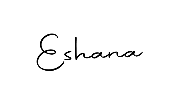 Make a beautiful signature design for name Eshana. With this signature (Autography-DOLnW) style, you can create a handwritten signature for free. Eshana signature style 10 images and pictures png