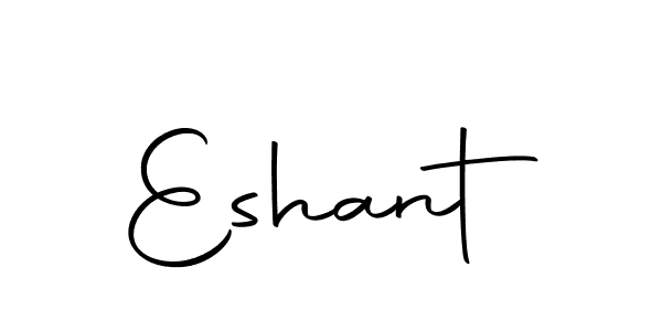 Design your own signature with our free online signature maker. With this signature software, you can create a handwritten (Autography-DOLnW) signature for name Eshant. Eshant signature style 10 images and pictures png