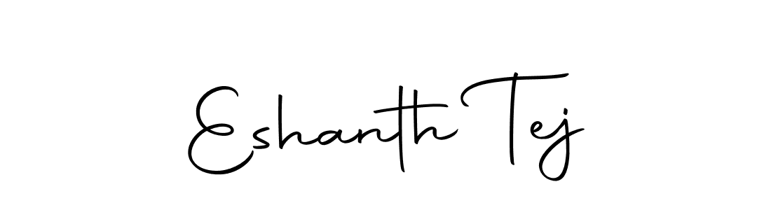 You can use this online signature creator to create a handwritten signature for the name Eshanth Tej. This is the best online autograph maker. Eshanth Tej signature style 10 images and pictures png