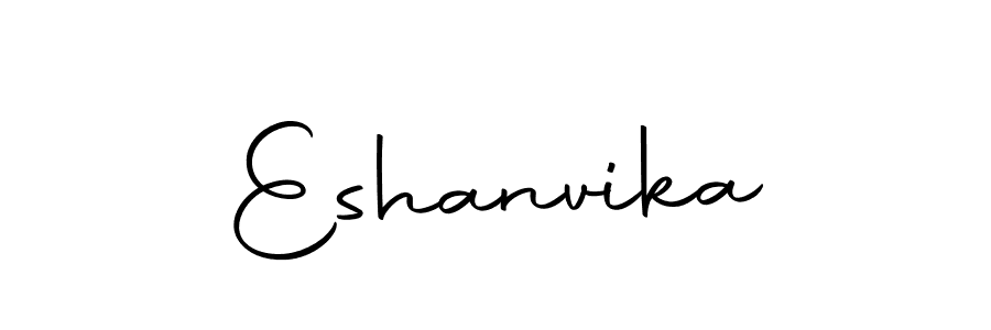 Design your own signature with our free online signature maker. With this signature software, you can create a handwritten (Autography-DOLnW) signature for name Eshanvika. Eshanvika signature style 10 images and pictures png