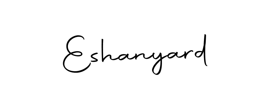 How to make Eshanyard signature? Autography-DOLnW is a professional autograph style. Create handwritten signature for Eshanyard name. Eshanyard signature style 10 images and pictures png