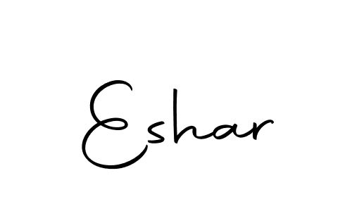 How to make Eshar signature? Autography-DOLnW is a professional autograph style. Create handwritten signature for Eshar name. Eshar signature style 10 images and pictures png