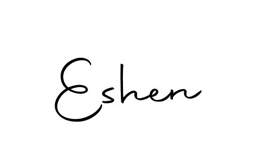 How to make Eshen name signature. Use Autography-DOLnW style for creating short signs online. This is the latest handwritten sign. Eshen signature style 10 images and pictures png