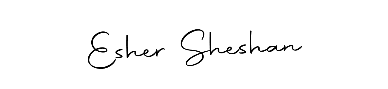Also we have Esher Sheshan name is the best signature style. Create professional handwritten signature collection using Autography-DOLnW autograph style. Esher Sheshan signature style 10 images and pictures png