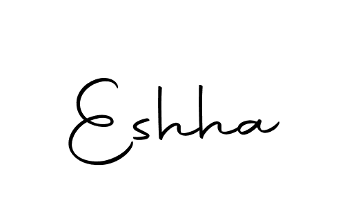 How to make Eshha signature? Autography-DOLnW is a professional autograph style. Create handwritten signature for Eshha name. Eshha signature style 10 images and pictures png