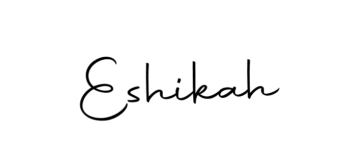 You can use this online signature creator to create a handwritten signature for the name Eshikah. This is the best online autograph maker. Eshikah signature style 10 images and pictures png