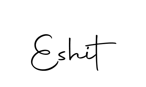 How to make Eshit name signature. Use Autography-DOLnW style for creating short signs online. This is the latest handwritten sign. Eshit signature style 10 images and pictures png