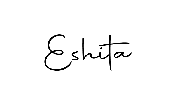 Design your own signature with our free online signature maker. With this signature software, you can create a handwritten (Autography-DOLnW) signature for name Eshita. Eshita signature style 10 images and pictures png