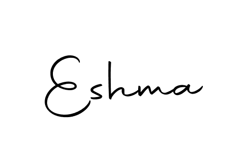 The best way (Autography-DOLnW) to make a short signature is to pick only two or three words in your name. The name Eshma include a total of six letters. For converting this name. Eshma signature style 10 images and pictures png