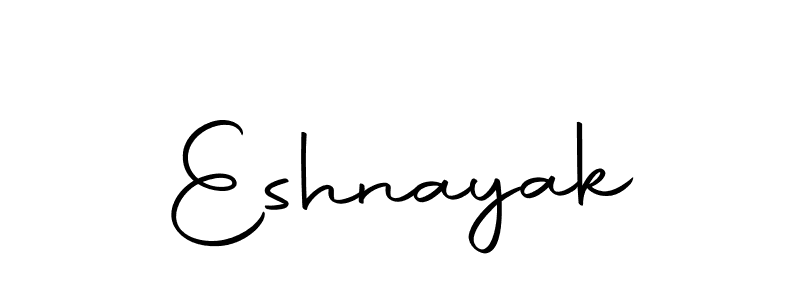 Use a signature maker to create a handwritten signature online. With this signature software, you can design (Autography-DOLnW) your own signature for name Eshnayak. Eshnayak signature style 10 images and pictures png