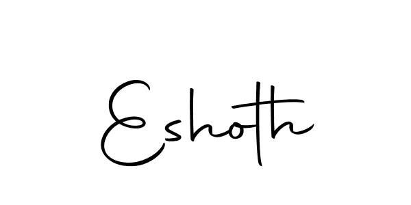 Make a beautiful signature design for name Eshoth. With this signature (Autography-DOLnW) style, you can create a handwritten signature for free. Eshoth signature style 10 images and pictures png