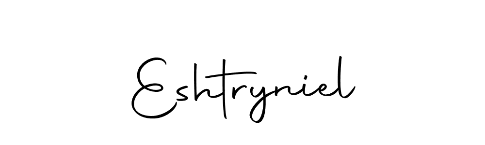 How to make Eshtryniel signature? Autography-DOLnW is a professional autograph style. Create handwritten signature for Eshtryniel name. Eshtryniel signature style 10 images and pictures png