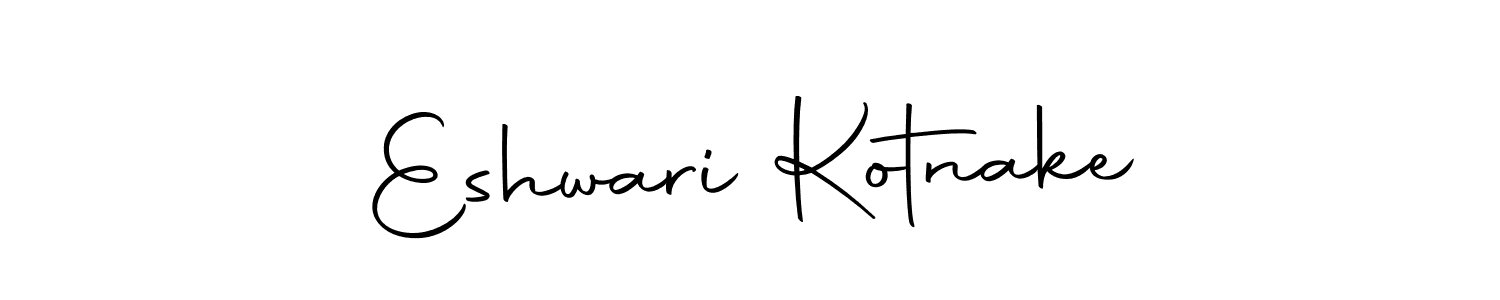 Use a signature maker to create a handwritten signature online. With this signature software, you can design (Autography-DOLnW) your own signature for name Eshwari Kotnake. Eshwari Kotnake signature style 10 images and pictures png