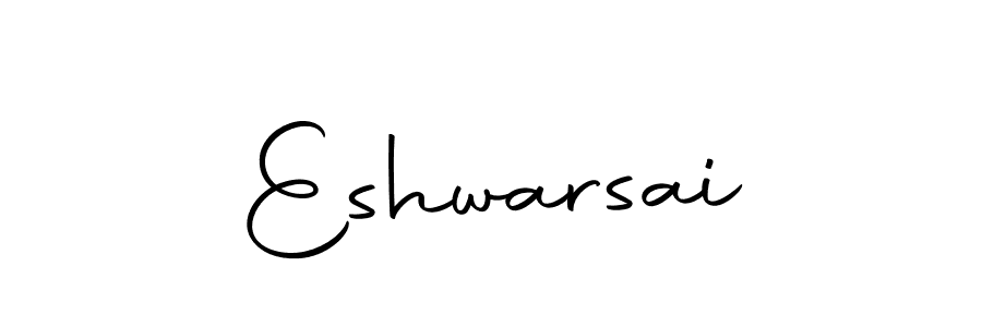 Use a signature maker to create a handwritten signature online. With this signature software, you can design (Autography-DOLnW) your own signature for name Eshwarsai. Eshwarsai signature style 10 images and pictures png