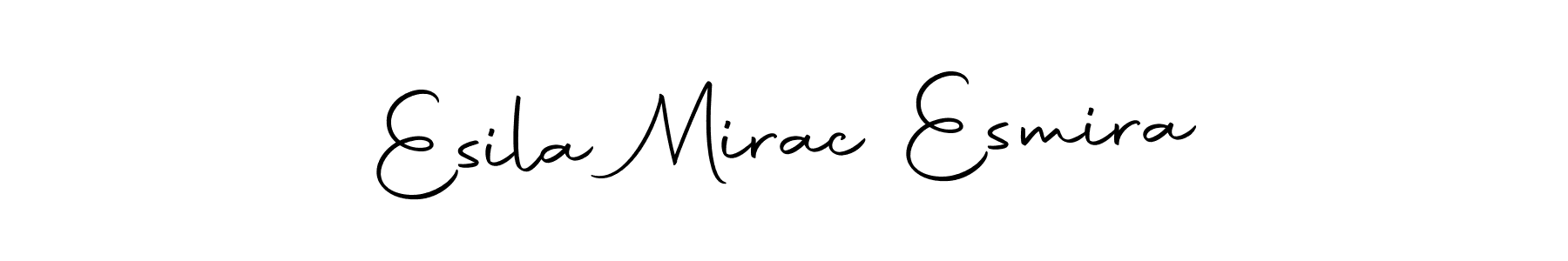 Similarly Autography-DOLnW is the best handwritten signature design. Signature creator online .You can use it as an online autograph creator for name Esila Mirac Esmira. Esila Mirac Esmira signature style 10 images and pictures png