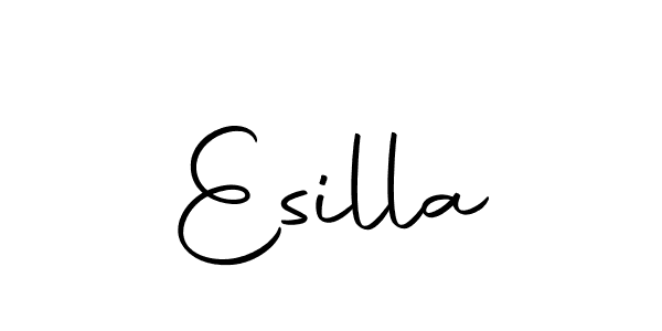 if you are searching for the best signature style for your name Esilla. so please give up your signature search. here we have designed multiple signature styles  using Autography-DOLnW. Esilla signature style 10 images and pictures png