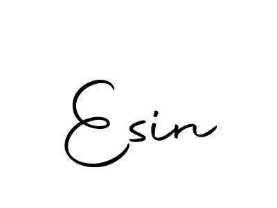 The best way (Autography-DOLnW) to make a short signature is to pick only two or three words in your name. The name Esin include a total of six letters. For converting this name. Esin signature style 10 images and pictures png