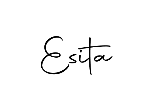 You should practise on your own different ways (Autography-DOLnW) to write your name (Esita) in signature. don't let someone else do it for you. Esita signature style 10 images and pictures png